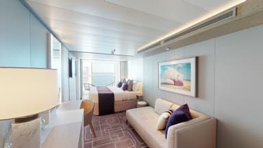 Edge Stateroom with Infinite Veranda (Partial View)